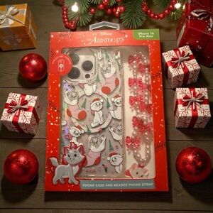 Disney Aristocats iPhone 16 Pro Max Case - Festive Red and White